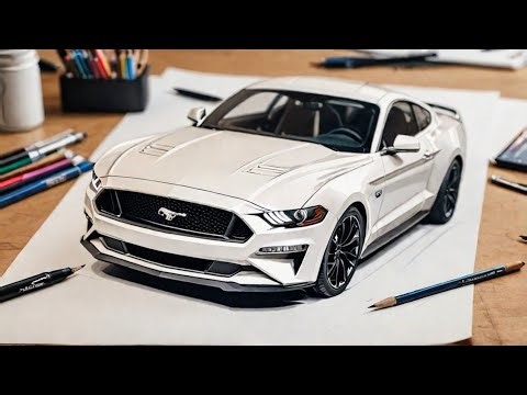 "Learn to Draw Ford Mustang GT - Fast and Furious Car Art"
