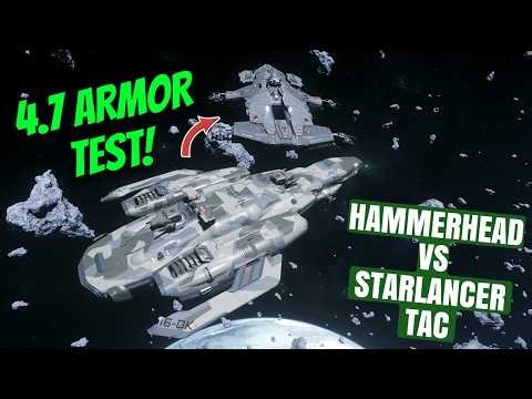 Star Citizen 4.7 Armor Test: Hammerhead CAN’T Damage Starlancer TAC?!