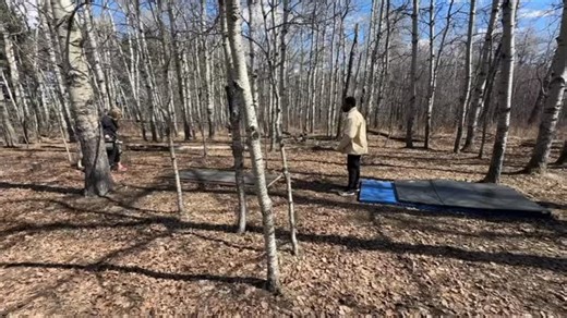 A wolf stunt from #TheAbandons on Netflix - Highly skilled animal training and stunts are some of many niche jobs on a film set and Alberta has some of the best in the world 🐺 🎥 📸 @wreckstuffstunts | Keep Alberta Rolling