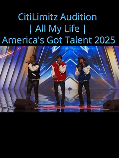 CitiLimitz Audition: All My Life Performance on AGT 2025