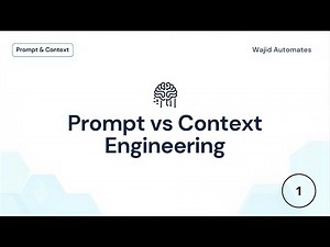 Prompt vs Context Engineering — Master the Core Difference (Agentic AI Essentials)