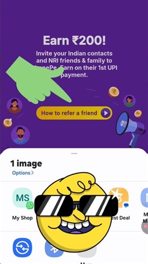 How To Refer PhonePe Friend 200 Earning Trick 😲 #shrots #referandearn #phonepecashback