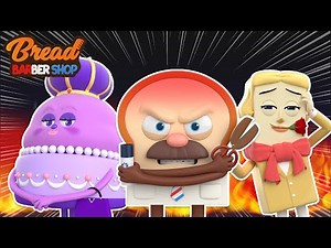 BreadBarbershop3 | Collection of bad customers | english/animation/dessert/cartoon