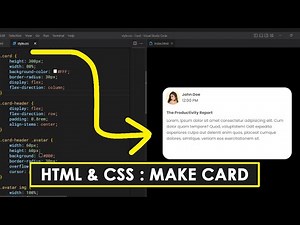 HTML & CSS: How to Make a Sample Beautiful Card