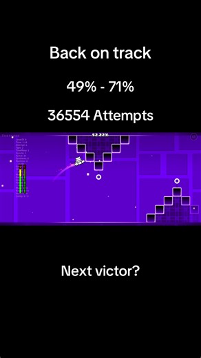 Achieving 71% Success in Geometry Dash Back on Track
