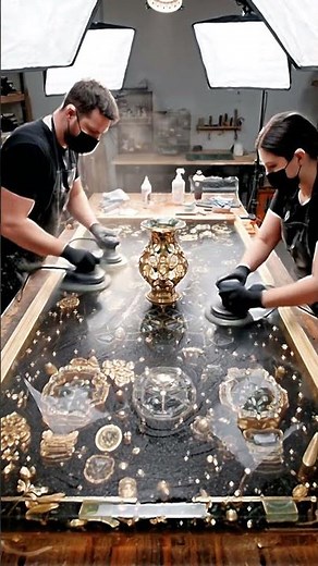 Mechanical Watch Parts in Resin - This is INSANE 🤯 #diy #resinart