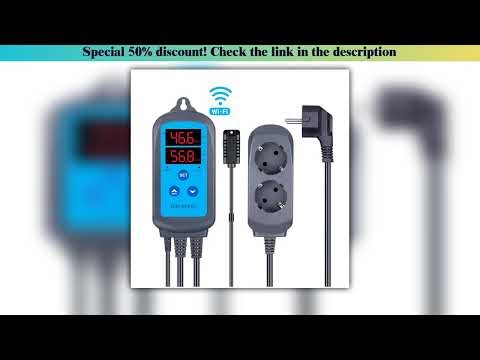 Best INKBIRD Digital 2.4GHz Wi-Fi Humidity Controller IHC-200 Dual Outlet Pre-Wired Humidistat Supp
