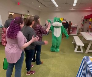 You never know what our Fidelity Frog mascot might be up to. Today, it's cheering on our associates, but its backstory might surprise you: https://go.fidelity.com/iy4xqt 🐸 #FidelityAssociate | Fidelity Jobs