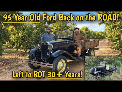 On the Road After 30+ Years ROTTING! 94 Year Old Ford Model A Peach Flat! Rescue Part 3