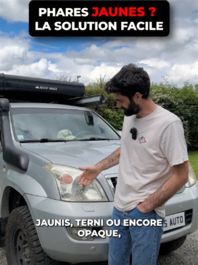 La solution pour redonner vie à des phares jaunis ou ternes. Comment sont les votre ? #automobile #voiture #toyota #car #driving