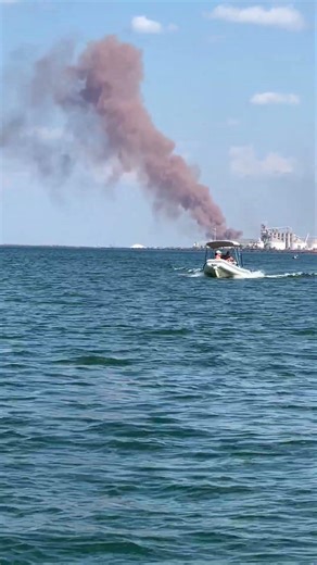 Nasty Smoke and dust from a Steel Mill Subcar dumping molten iron