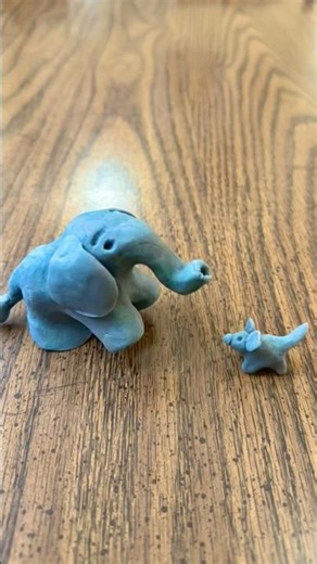 Elephant and Mouse Play-Doh Stop Motion Animation #elephant #mouse #stopmotionanimation #stopmotion