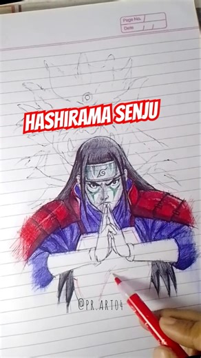 hashirama senju drawing | Hashirama pen art #penart#naruto #hashiramadrawing#animeart