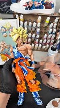Tuto visuel custom paint #fanart #dragonball #dragonballz #goku #paint