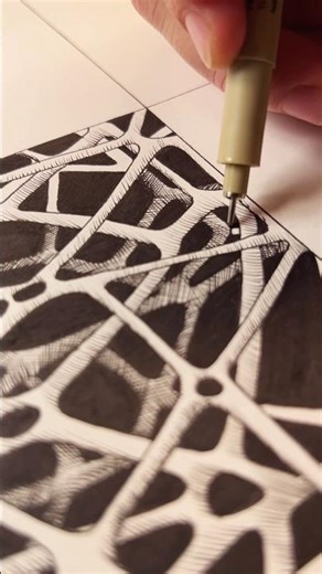 Pattern tutorial 🌸 #zentangle #patterntutorial #howtodraw