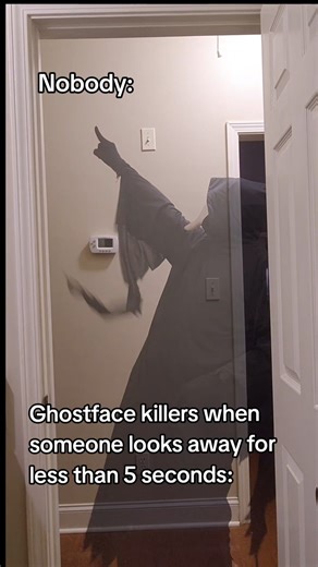 Ghostface's stealth be like: #memes #funny #kungfupanda #scream #ghostface #scarymovies