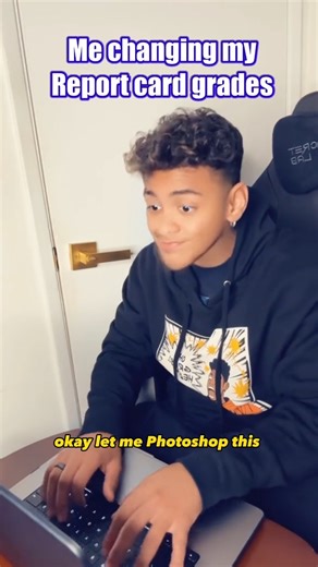 Me changing my report card grades… #comedy #viral | Mark Adams