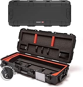 NANUK 991 Compound Bow Case – Waterproof Archery Bow Hard Case with Foam Inserts & Straps, 47.75” x 20.13” x 9.5” – Lockable, Dustproof, Crushproof, Impact-Resistant & Rugged, Made in Canada – Black