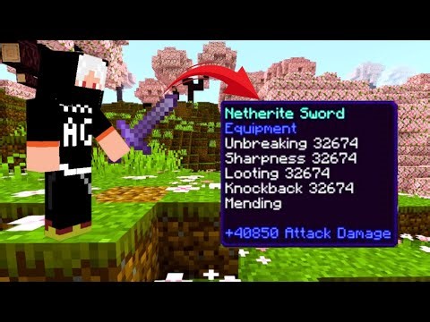 Minecraft Max Enchantment Addon | OP Gameplay. 