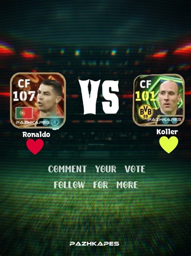 Ronaldo vs Koller: Efootball 26 Striker Showdown