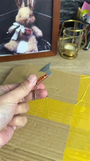 Meet the tiniest, toughest tools you'll ever own! 🪓 This set includes four distinct miniature axes and hatchets, each featuring a detailed, rugged head and handle. #MiniAxe #TinyTools #Hatchet #TikTokShop #Collectibles