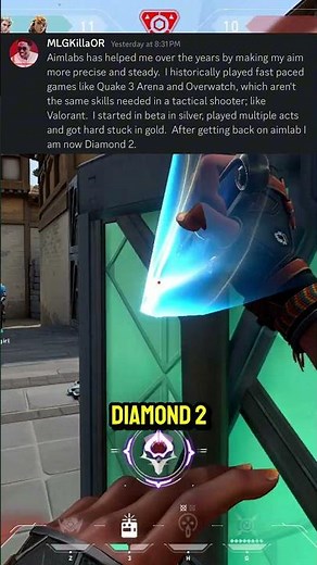 HARD STUCK IN VALORANT? GET IN AIMLABS 🫡 #valorant #aimlabs