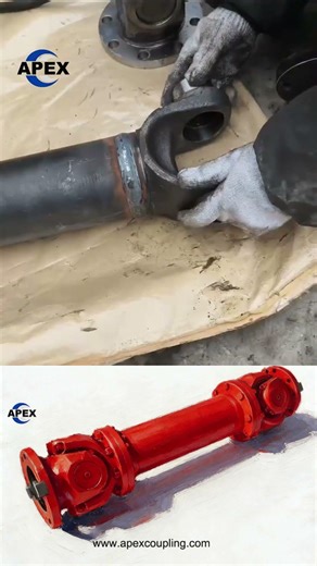 drive shaft repair #MiningEquipment #powertransmission #driveshaft #torquetransmission #cardanshaft
