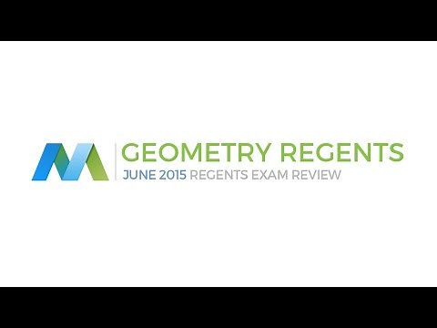 Geometry Common Core Regents June 2015 NYS - Questions and Answers
