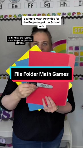 🤩⚡️Need some simple, hands-on practice for math skills? Try using file folders and adding numbers or you could even add addition/subtraction for little learners to practice their learning!🤩 These are simple to prep and you most likely already have the supplies to create them!😍Do you like these?🙋🏻‍♀️Please leave some love 💬, save this post 🛟and share! #kindergartenchaos #backtoschool2023📓 #kindergartentips #backtoschoolprep #kindergartenteacher #teacherideas #Education #Math #kindergarten
