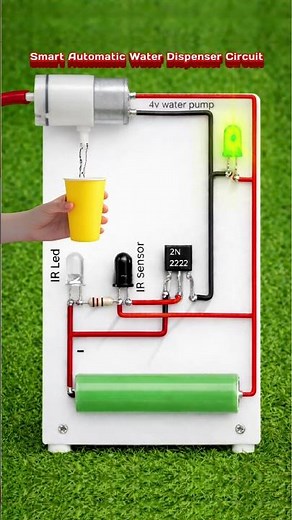 Smart Automatic Water Dispenser Circuit | DIY Project