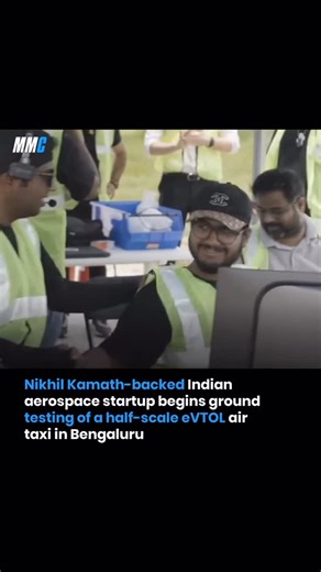 Millionaire Making Community on Instagram: "India’s urban air mobility journey has taken a major step forward. Sarla Aviation, a Bengaluru-based aerospace startup backed by Zerodha co-founder Nikhil Kamath and Flipkart co-founder Binny Bansal, has officially begun ground testing of its half-scale, Made-in-India eVTOL (electric vertical take-off and landing) air taxi. The prototype, developed and tested at Sarla Aviation’s Bengaluru facility, is designed to validate critical systems such as propu