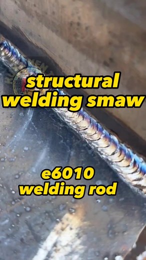 190K views · 3K reactions | structural welding for Smaw e6010 welding rod #SMAW #SMAWNC1 #wedding #stickwelding #weldlife #welder #structural #structuralengineering #structuralsteel | KuyaKen TV | Facebook