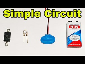 How to connect led light with 9v Battery and switch | Simple Electric Circuit