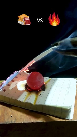 Note Book vs 1000 degree ball