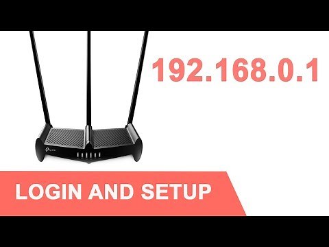192.168.0.1 how to setup tp-link wireless router