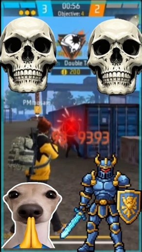 hacker headshot and 😄#freefire #shortfeed #shorts