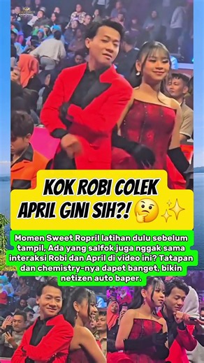 Momen Sweet Ropril latihan Sebelum Tampil😍 #ropril #indosiar #sweet