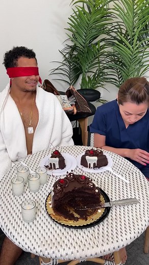 Masseuse puts something in the cake