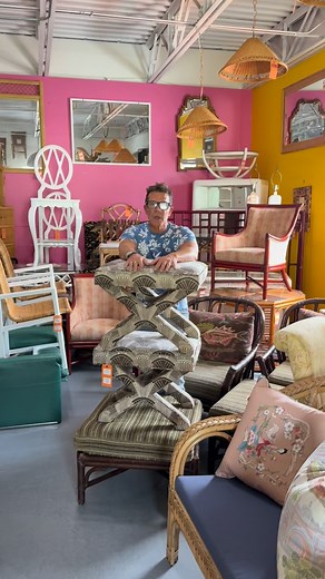 Meet the X Benches — the coolest way to sit in style. ✖️✨ A true vintage icon that works as a stool, side table, or the perfect accent under a console. Because at Circa Who, design always has that extra X factor. #VintageStyle #CircaWhoFurniture #PalmBeachStyle #VintageDesign #HomeDecorGoals #XBench #ShopVintage | CIRCA WHO