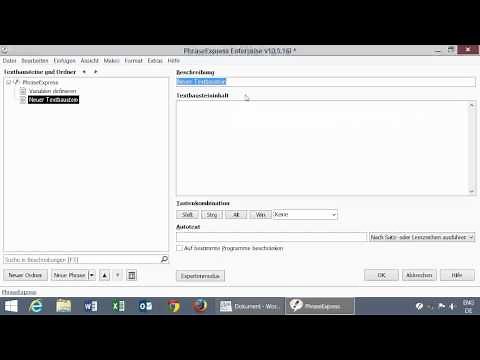 Textbausteine mit Variablen