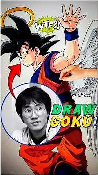 Akira toriyama sir draw Goku ! #goku #dragonball #dragonballsuper #akira #akiratoriyama #supersaiyan
