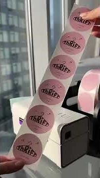 #DIY any stickers or labels with Rollo #stickerprinter #rollowireless #thermalprinter