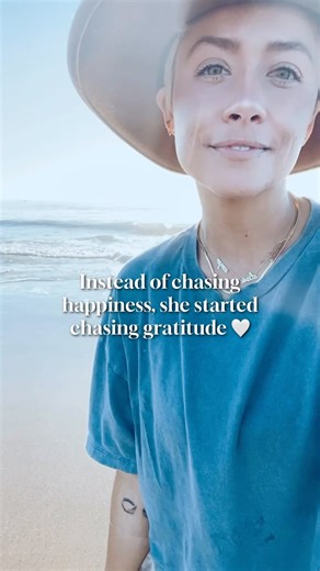 I’m getting an early start on my 2024 mantra: “Instead of chasing happiness, she started chasing gratitude” ✨ Happiness (as I’ve often pursued it) is contingent on life going the way I want/plan. Whereas with gratitude, I can be both filled with hope for the life I’ve imagined for myself, while also finding the beauty and purpose in the life that has/is unfolding for me. #gratitudeingrief #2024mantra #chasegratitude | Little Miss Momma