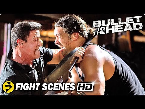 Sylvester Stallone vs Jason Momoa | BULLET TO THE HEAD | Fight Scenes