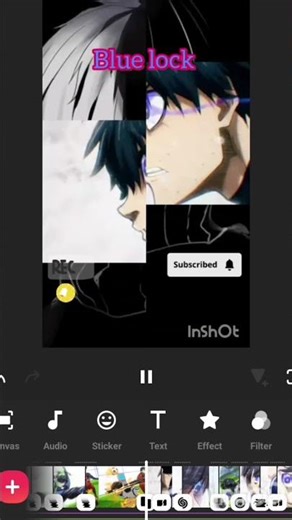inshot app|| anime edit|| blue lock 🌌