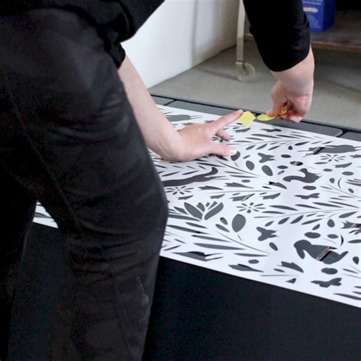 Learn How To Stencil A Dresser | A Ray of Sunlight - Painted Furniture & DIY