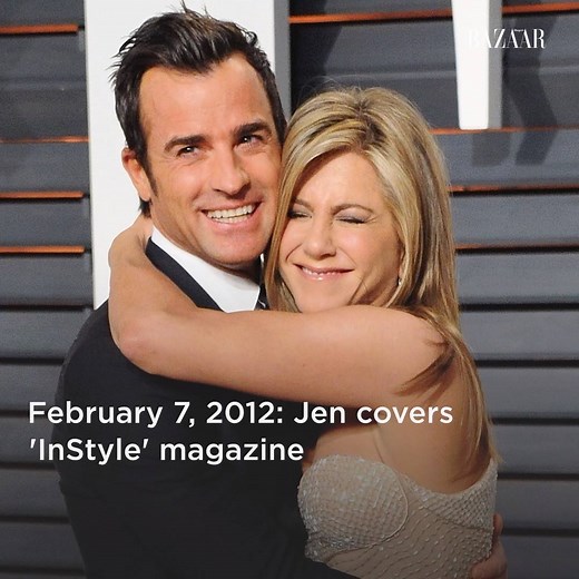 Jennifer Aniston and Justin Theroux always seemed so happy together 😭💔 Take a look at all of the key moments in their relationship: http://bit.ly/2CEKQYi | Harper's Bazaar