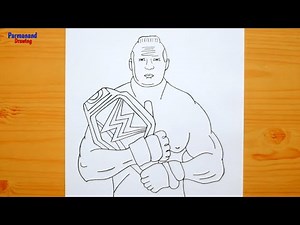 Drawing Brock Lesnar | Pencil Sketch of Brock Lesnar | How to Draw Brock Lesnar