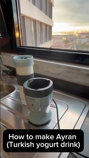 How to make Ayran 🥛Turkish yogurt drink #ayran #yogurtdrink