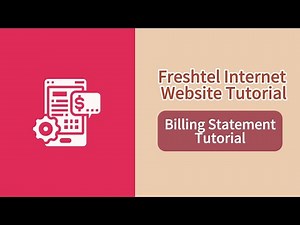 How to View Your Bill in Freshtel Portal (Dekstop)